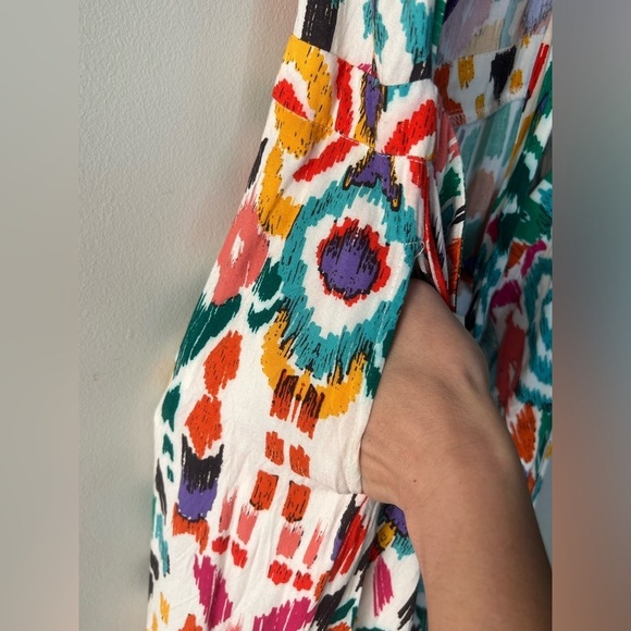 Christian Siriano Multicolor Open Back Wide Leg Women Jumpsuit, size L - Picture 8 of 10